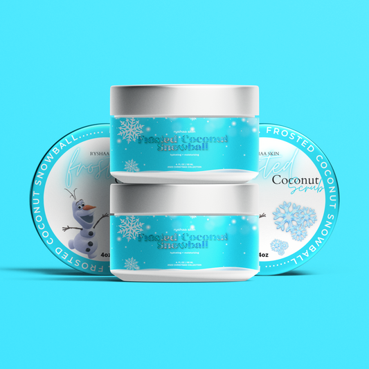 frosted coconut snowball body scrub